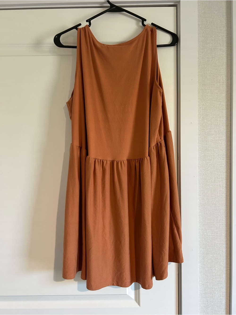 Zenana Outfitters Sleeveless High-Low Dress in Rust - Picture 3 of 3